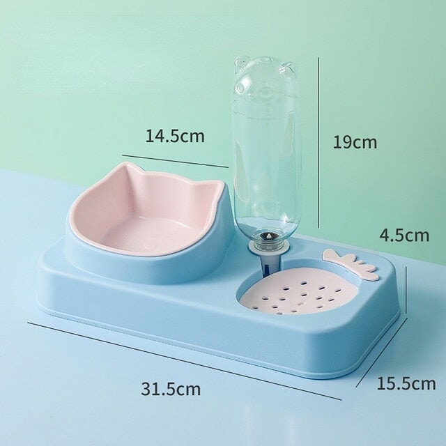 3 in 1 Pet Food and Water Bowl Set Pet Bowls, Feeders & Waterers Best Pet Store Sky Blue 2 in 1