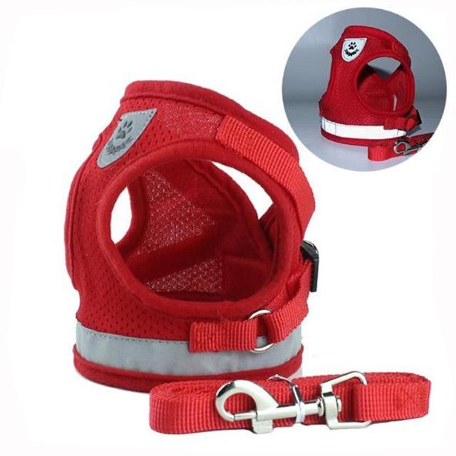 Cat Harness and Leash 7 Colours! Pet Collars & Harnesses Best Pet Store Red Reflective Small
