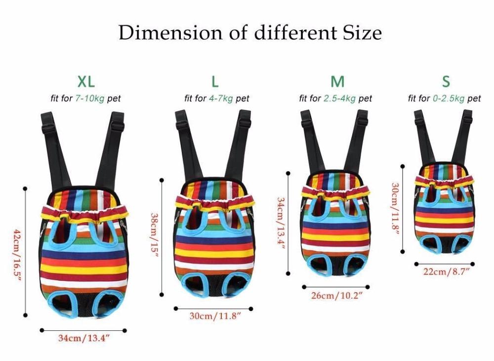 Dog Carrier Chest Backpack 10 Colours! Pet Collars & Harnesses Best Pet Store