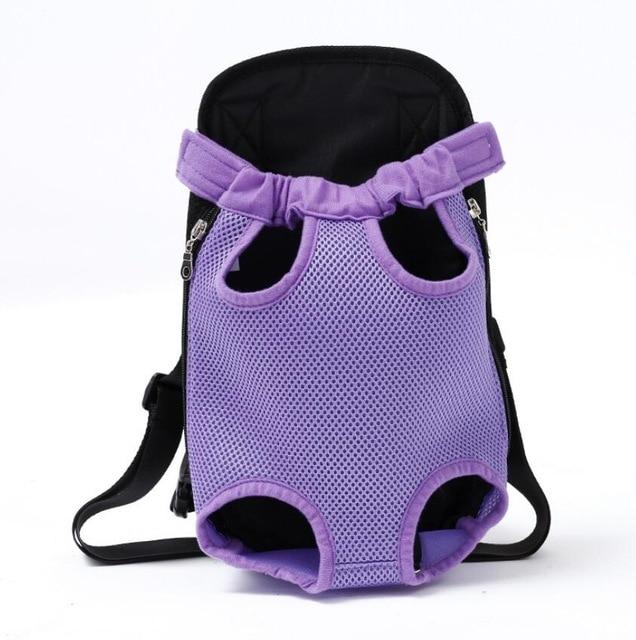Dog Carrier Chest Backpack 10 Colours! Pet Collars & Harnesses Best Pet Store Purple Small