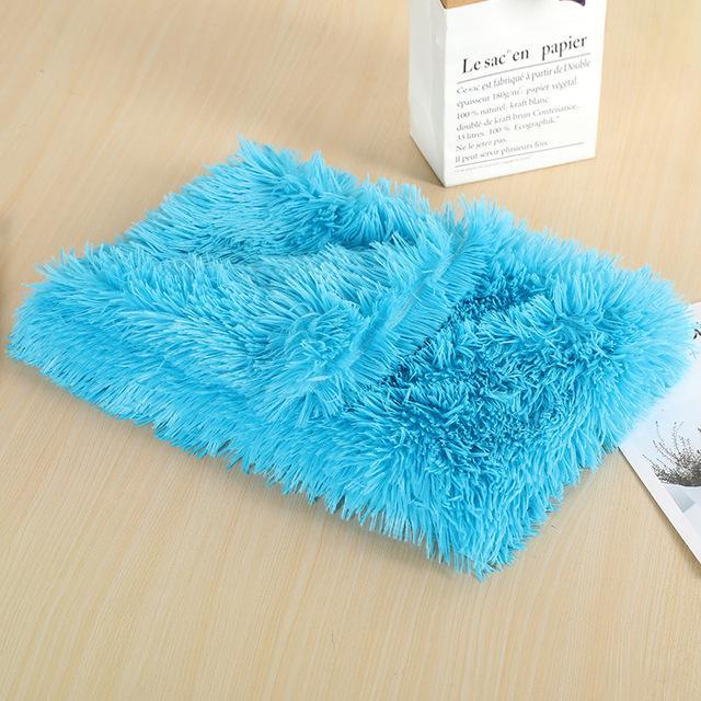 Fluffy Pet Blanket 15 Colours! Dog Beds Best Pet Store Electric Blue Small