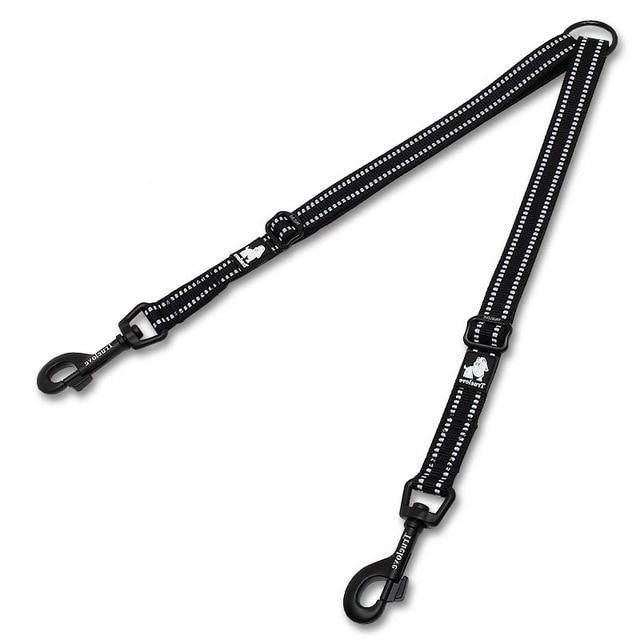 Heavy Duty Double Dog Leash Extension Pet Leash Extensions Best Pet Store Black Small 33-50cm