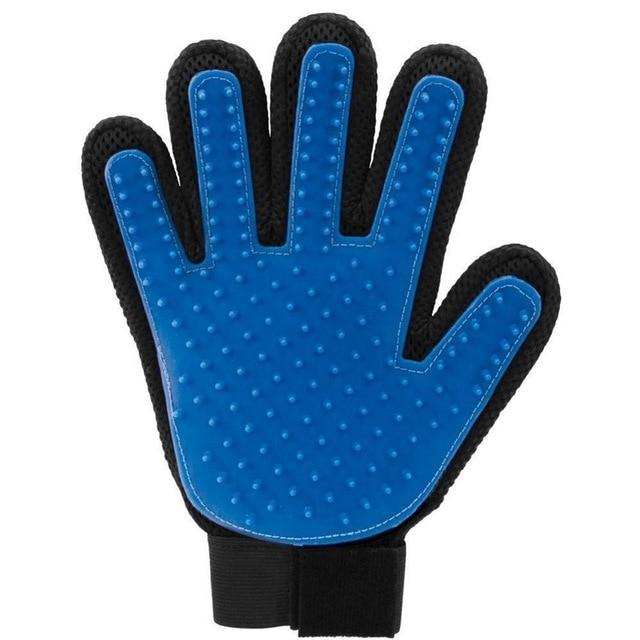 Pet Grooming Glove Brush Pet Combs & Brushes Best Pet Store Blue Right Hand