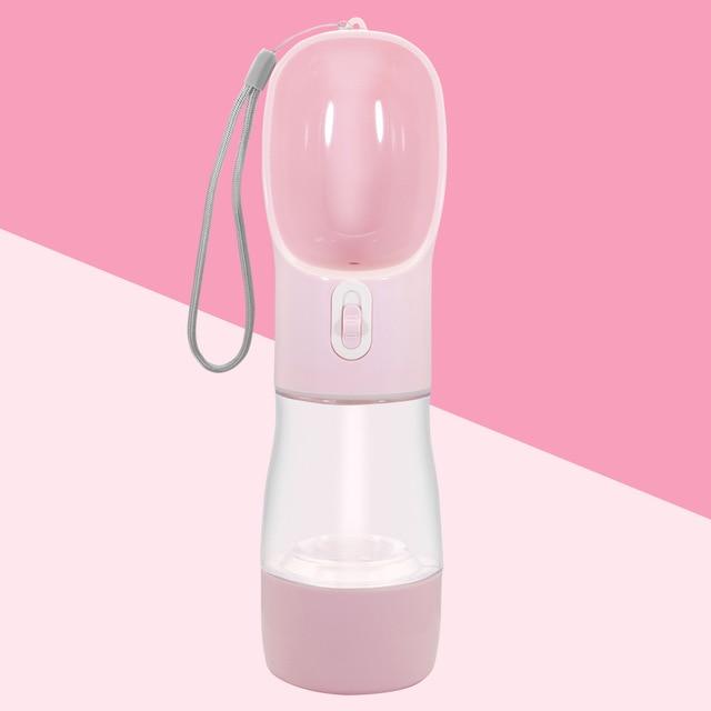 Portable Pet Water and Food Bottle Pet Bowls, Feeders & Waterers Best Pet Store Pink