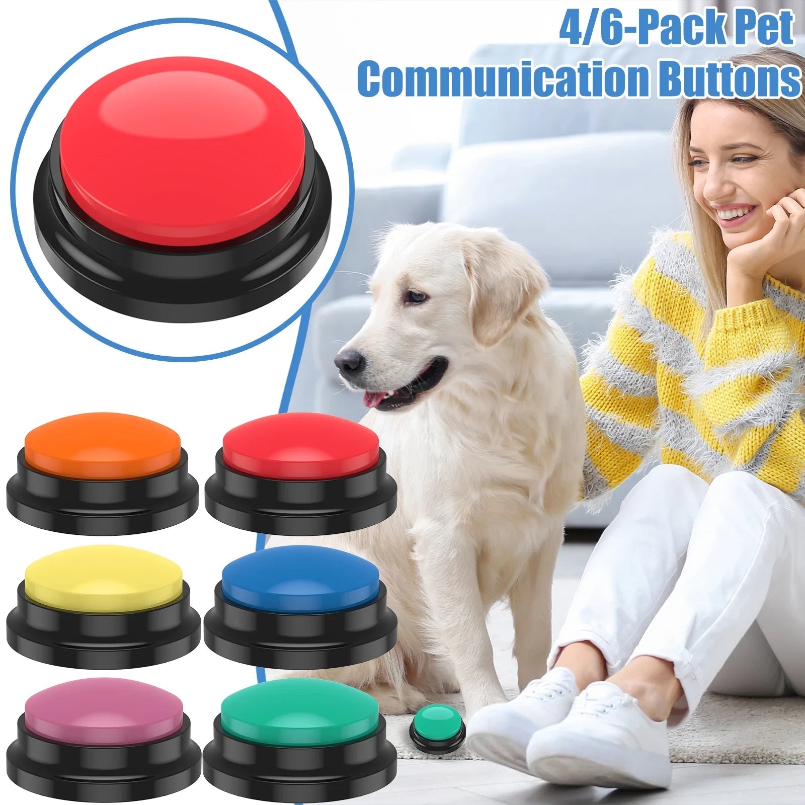 Recordable Dog Training Buttons Dog Toys Best Pet Store