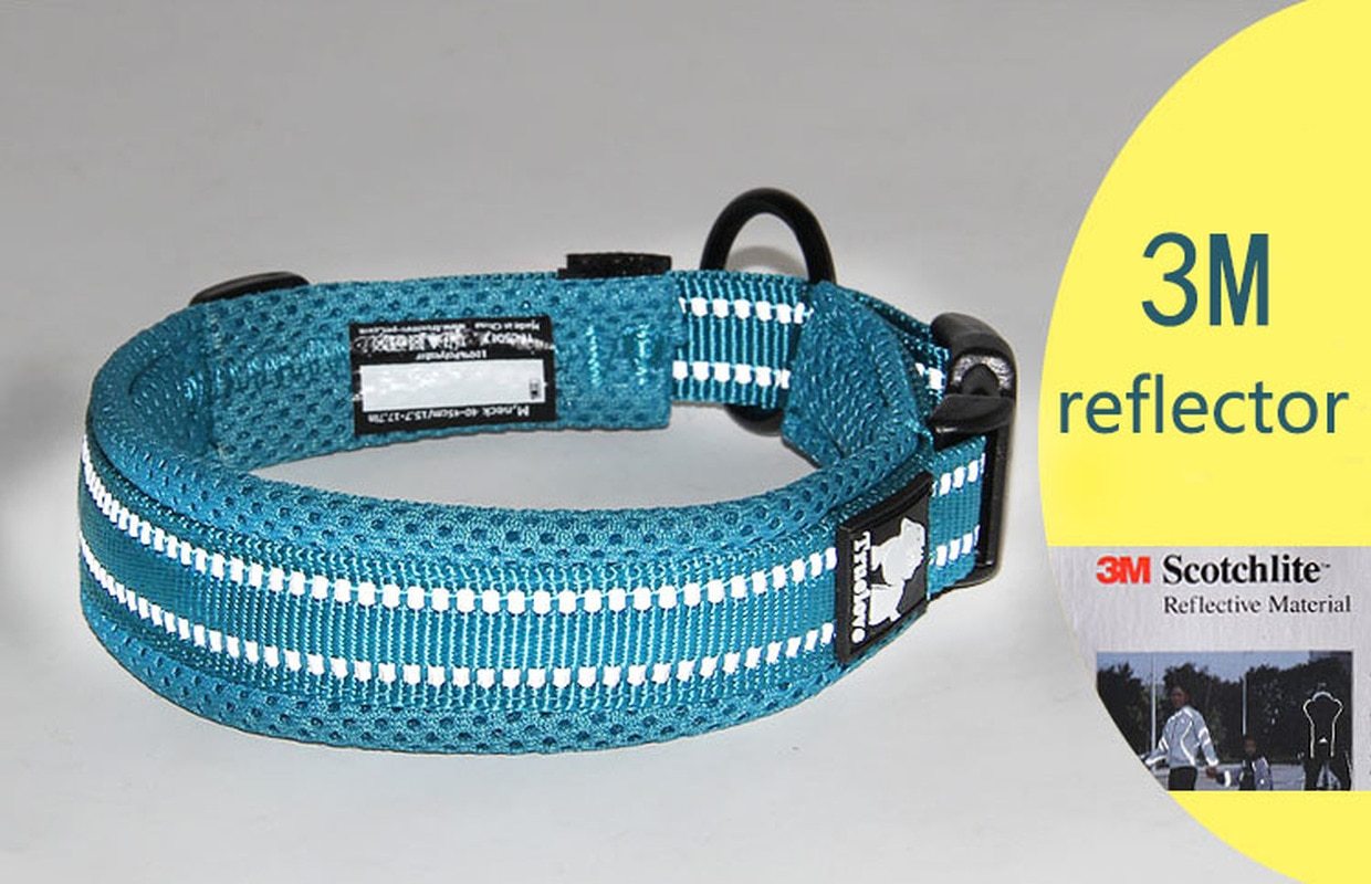 Reflective Mesh Padded Dog Collar Pet Collars & Harnesses Best Pet Store