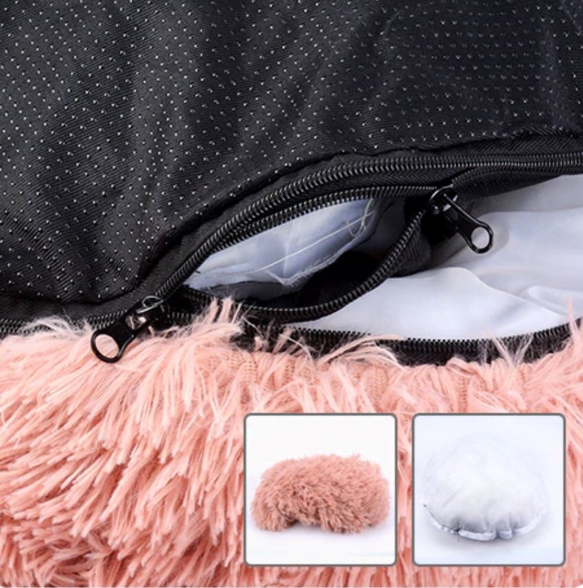 Replacement Cover- Soft and Fluffy Plush Calming Pet Bed With Removable Cover Dog Beds Best Pet Store