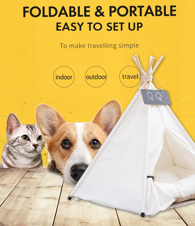 TeePee Tent Pet Bed - 7 Designs! Dog Beds Best Pet Store
