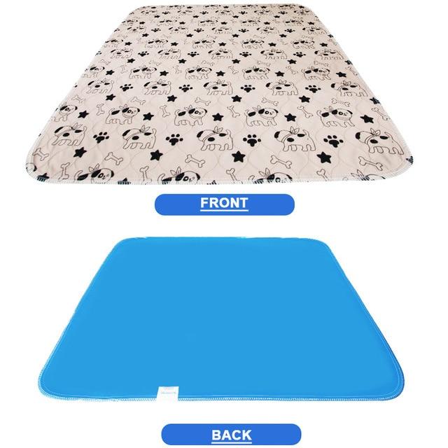 Washable Reusable Puppy Pee Pads Dog Beds Best Pet Store Coffee Dog Paw Star Small 60 x 40cm