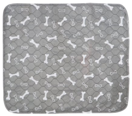 Washable Reusable Puppy Pee Pads Dog Beds Best Pet Store Grey Bone Small 60 x 40cm