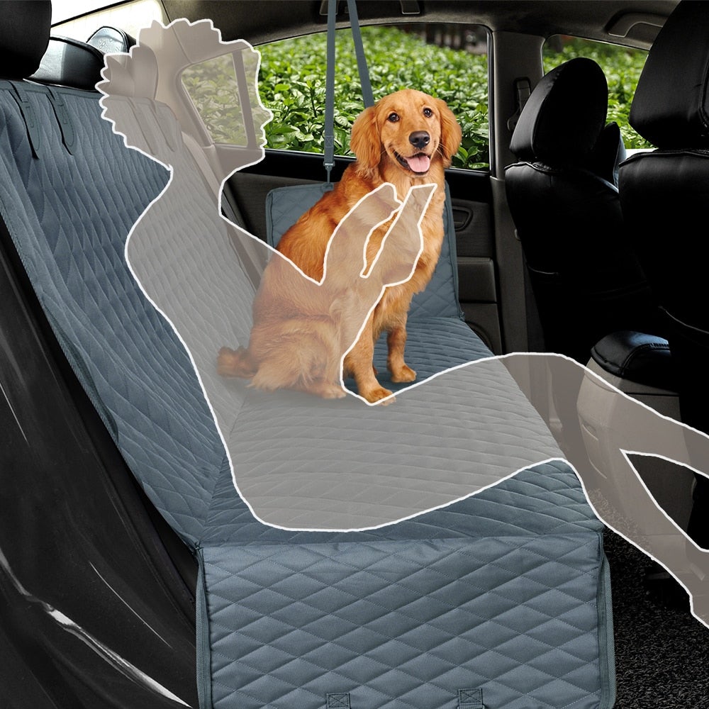 Waterproof Pet Car Back Seat Protector With Mesh Pocket Pet Carriers & Crates Best Pet Store