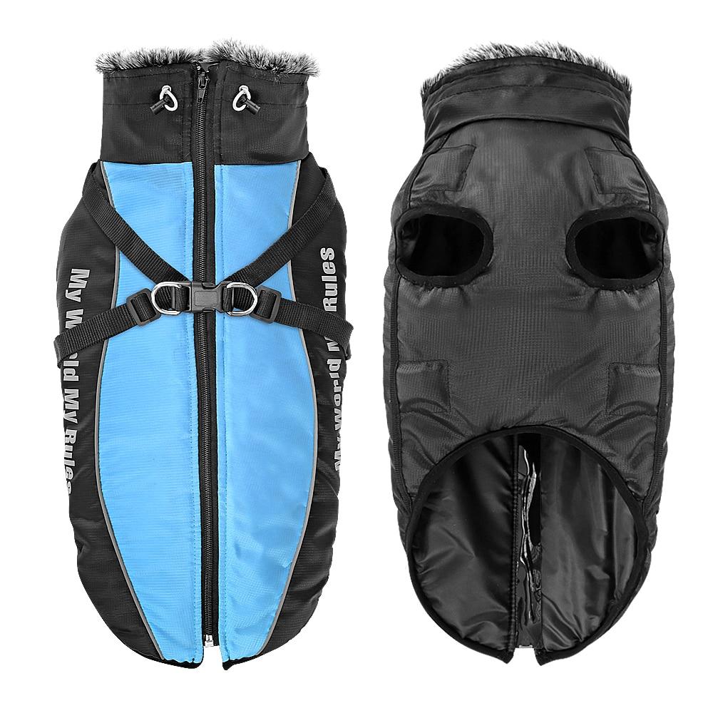Waterproof Winter Thick Dog Coat With Harness Dog Apparel Best Pet Store