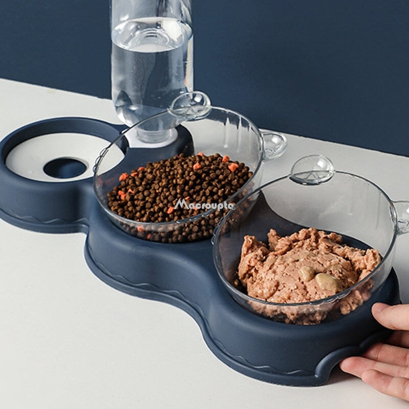 3 in 1 Pet Food and Water Bowl Set Pet Bowls, Feeders & Waterers Best Pet Store 