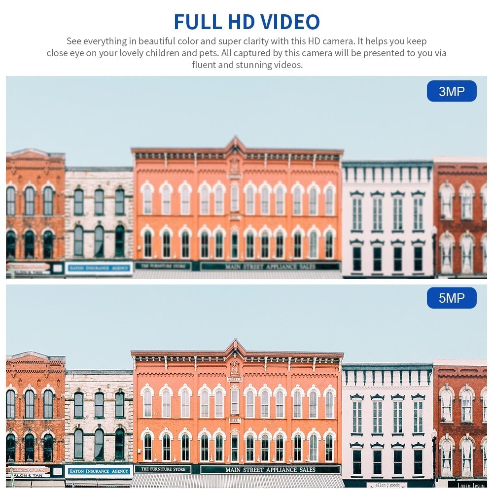 5 Mega Pixel HD WiFi Waterproof Pet Camera Surveillance Cameras Best Pet Store 