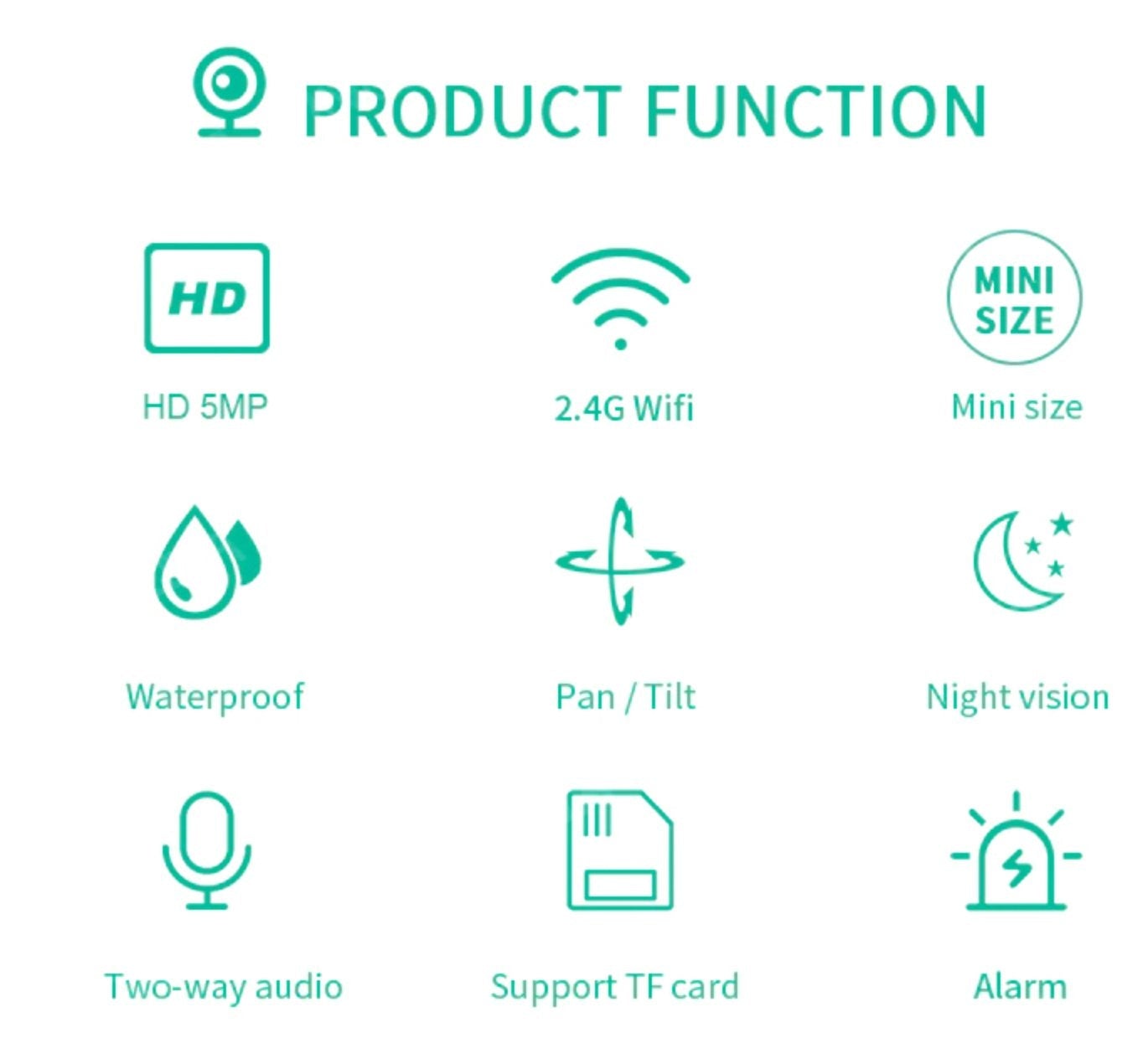 5 Mega Pixel HD WiFi Waterproof Pet Camera Surveillance Cameras Best Pet Store 