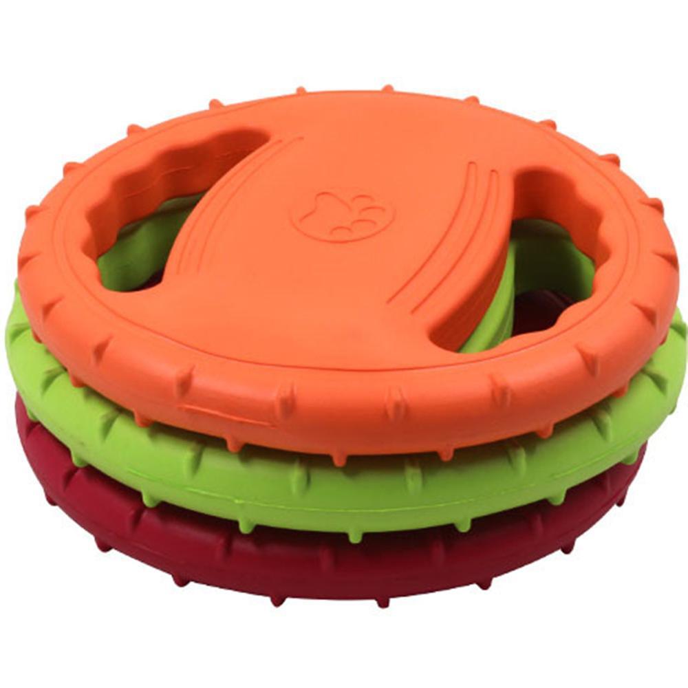 Squeaky frisbee 2024 dog toy