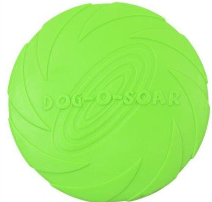 Bite Resistant Silicone Dog Frisbee Dog Toys Best Pet Store Diameter 15cm Green 