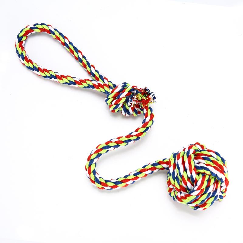 Cotton Rope and Ball Dog Chew Toy Dog Toys Best Pet Store 