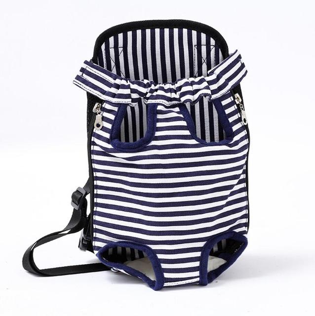 Dog Carrier Chest Backpack 10 Colours! Pet Collars &amp; Harnesses Best Pet Store White Stripe Small 