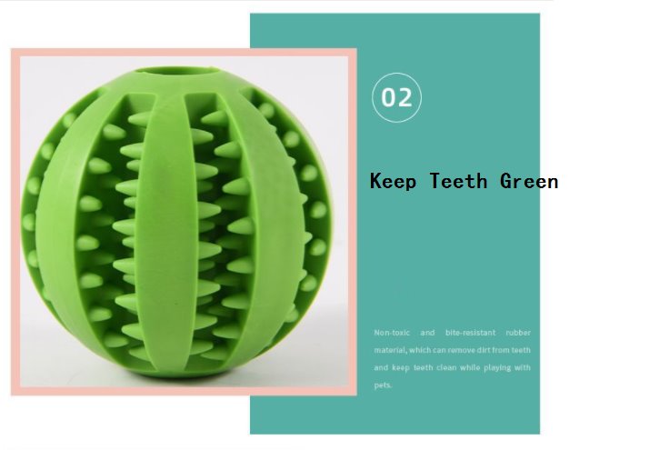 Green rubber dog ball hotsell