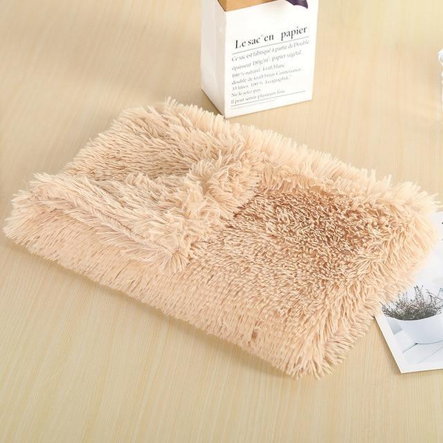 Fluffy Pet Blanket 15 Colours! Dog Beds Best Pet Store Beige Small 