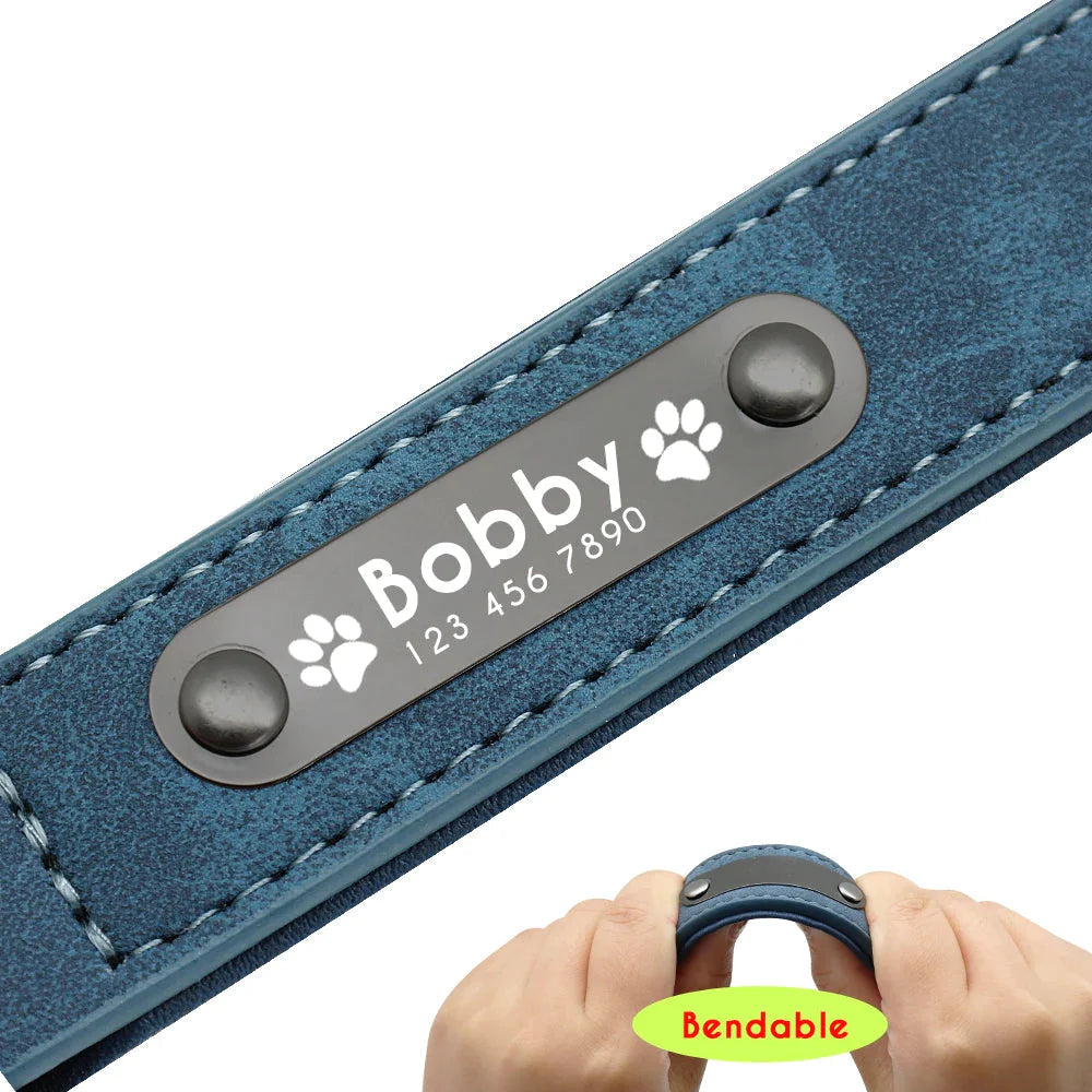 Personalised Custom Leather Dog Collar Pet Collars & Harnesses Best Pet Store 