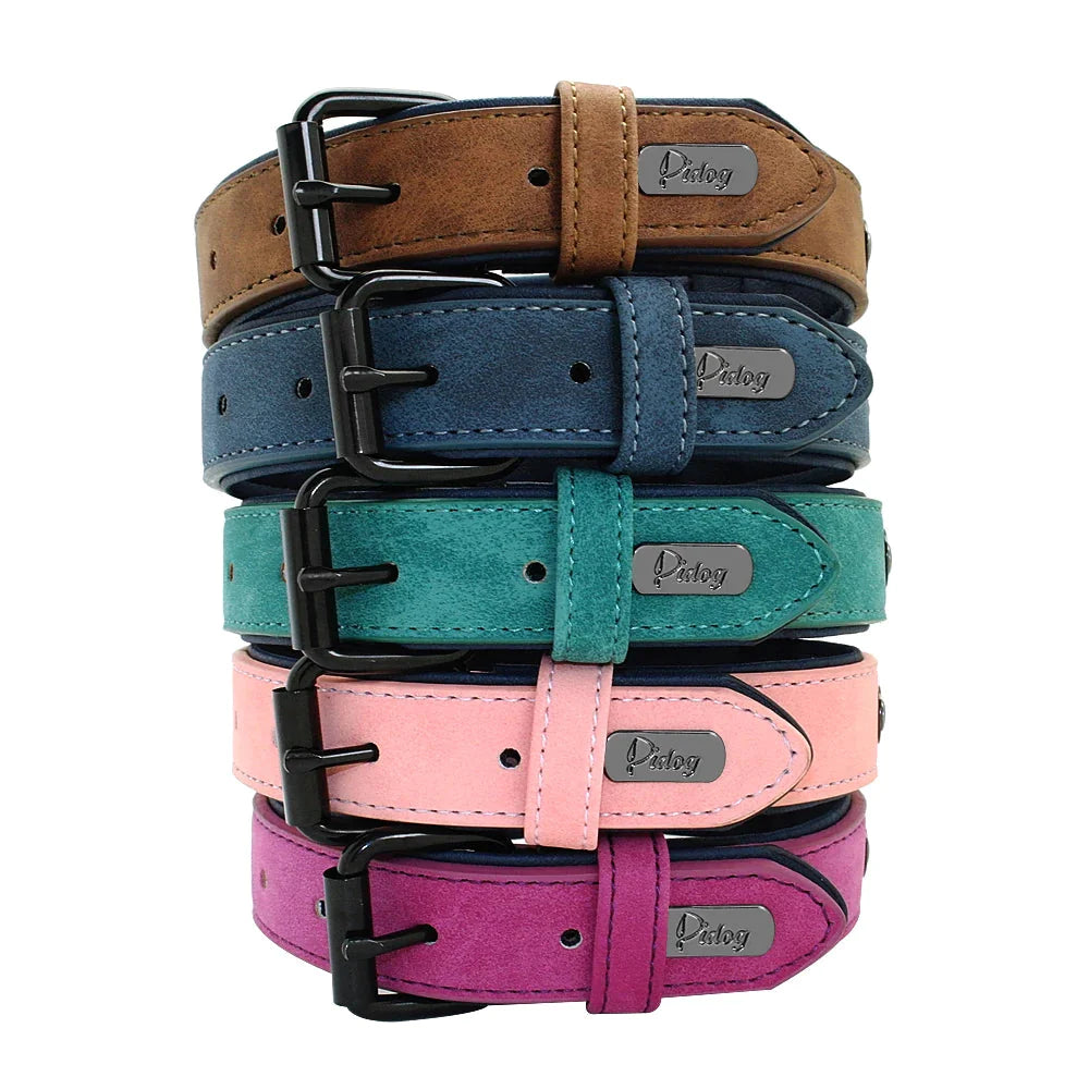 Personalised Custom Leather Dog Collar Pet Collars & Harnesses Best Pet Store 