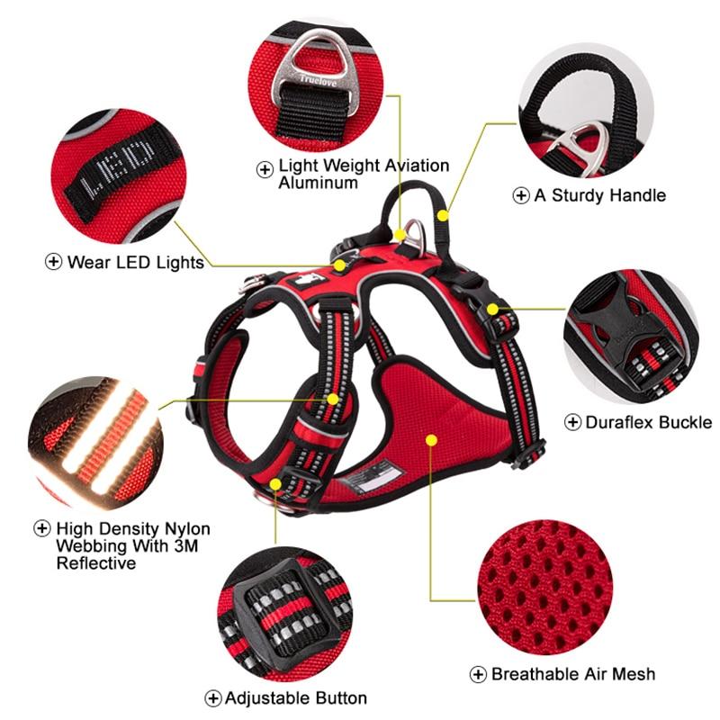 Reflective Heavy Duty Dog Leash Harness Pet Collars & Harnesses Best Pet Store 
