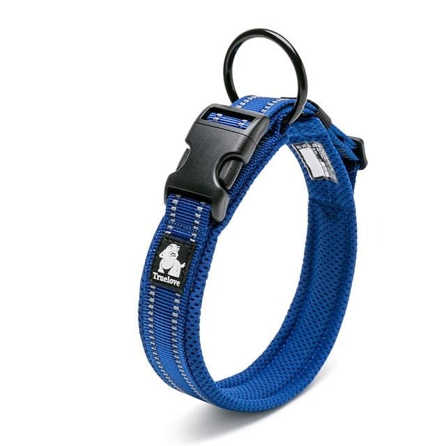 Reflective Mesh Padded Dog Collar Pet Collars & Harnesses Best Pet Store Royal Blue XX Small 