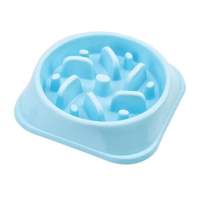 Slow Feeder Puzzle Pet Food Bowl Pet Bowls, Feeders & Waterers Best Pet Store Blue Classic 