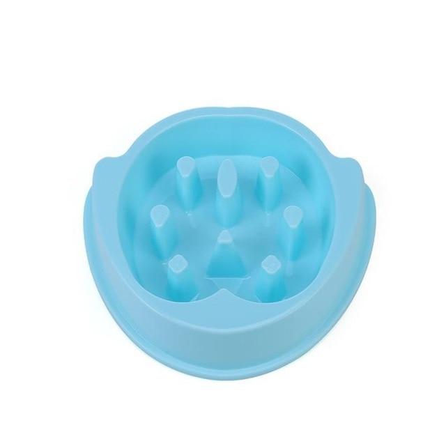 Slow Feeder Puzzle Pet Food Bowl Pet Bowls, Feeders & Waterers Best Pet Store Blue Towers 