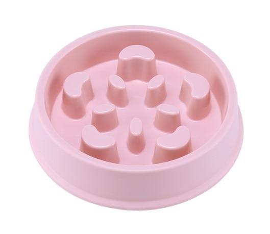 Slow Feeder Puzzle Pet Food Bowl Pet Bowls, Feeders & Waterers Best Pet Store Pink Smiles 