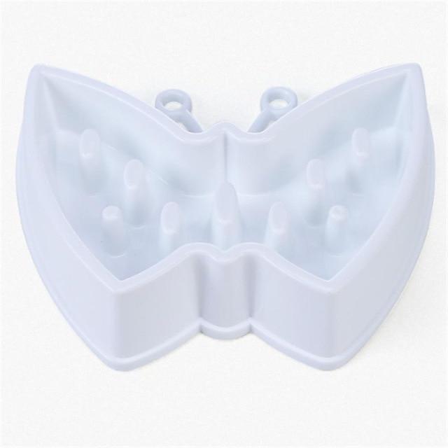 Slow Feeder Puzzle Pet Food Bowl Pet Bowls, Feeders & Waterers Best Pet Store White Butterfly 
