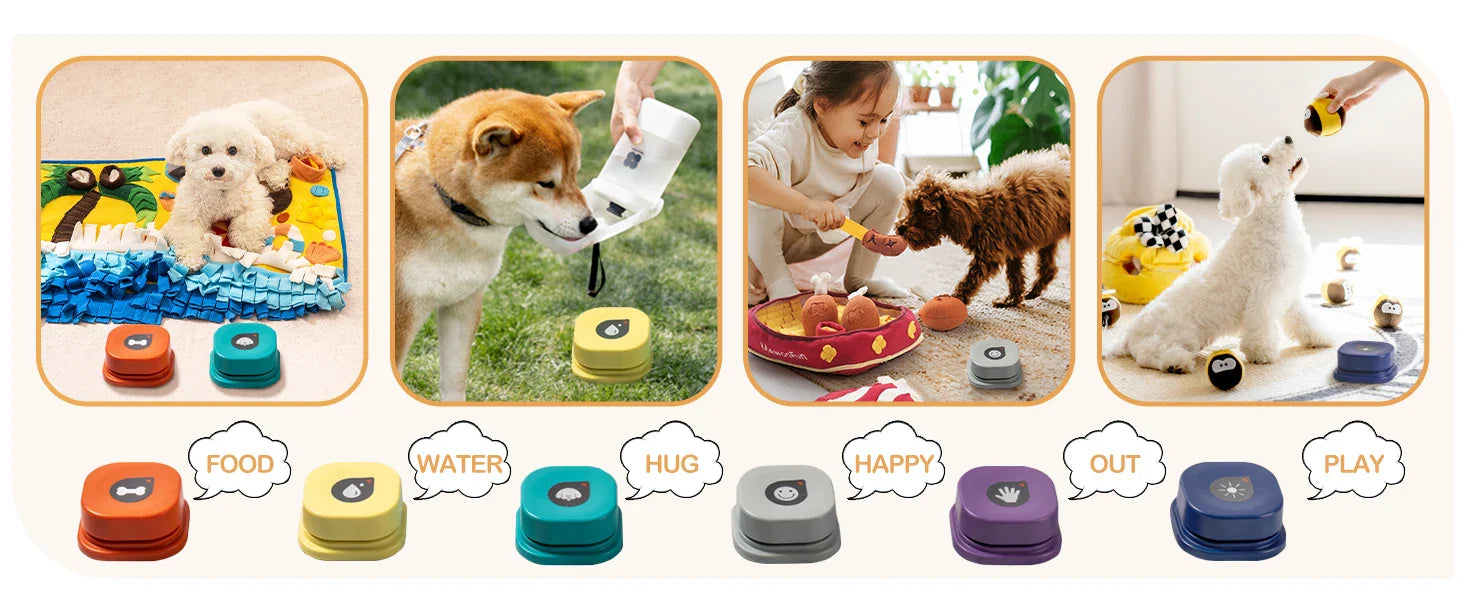 Voice Recording Buttons Dog Toy Dog Toys Best Pet Store 