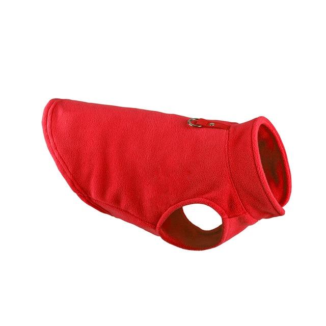 Warm Fleece Pet Coat Dog Apparel Best Pet Store Red Small 