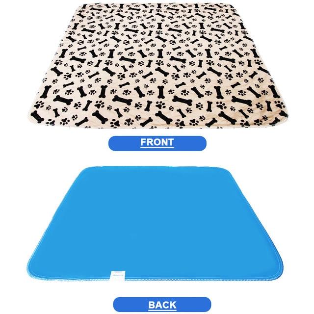Washable Reusable Puppy Pee Pads Dog Beds Best Pet Store Coffee Bone Paw Small 60 x 40cm 