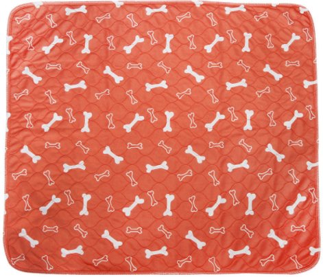 Washable Reusable Puppy Pee Pads Dog Beds Best Pet Store Orange Bone Small 60 x 40cm 