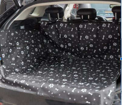 Waterproof Pet Car Boot Protector Pet Carriers & Crates Best Pet Store Boot Black Paw & Bones 